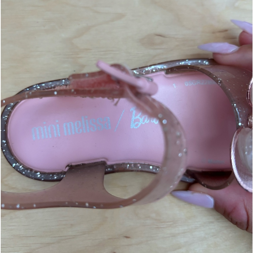 Pink Mini Melissa Barbie jelly sandal 7C